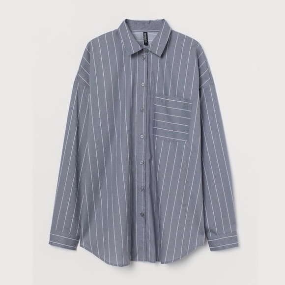 H&M Oversized Cotton Shirt NWOT - Picture 1 of 2